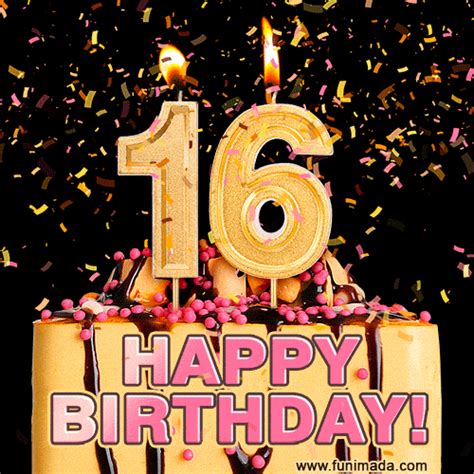 happy 16th birthday gif images|Happy 16th Birthday Animated GIFs